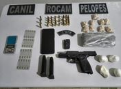 Munições, arma e drogas: homem é preso e irmãos são detidos após ações da PM em Arapiraca
