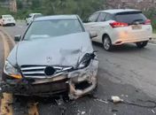 Acidente envolvendo quatro carros deixou um ferido em Maceió