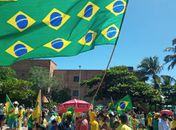 Manifestação pró Bolsonaro
