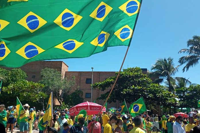 Manifestação pró Bolsonaro