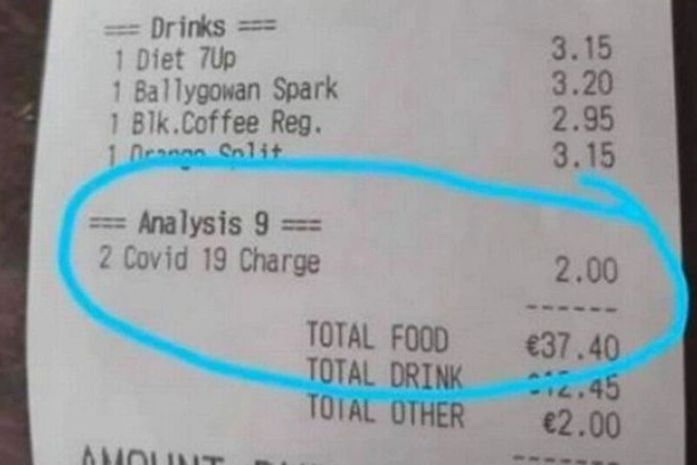 Bar gera revolta ao cobrar "taxa de Covid-19" dos clientes