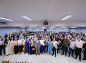 Alunos da Rede Municipal participam de palestra sobre a importância do voto e prefeita Tia Júlia prestigia o momento