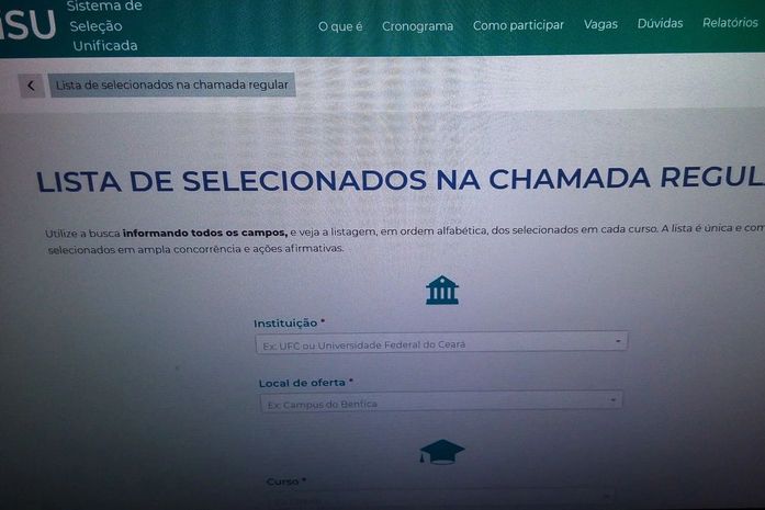 Matrícula dos aprovados na primeira chamada do Sisu começa hoje