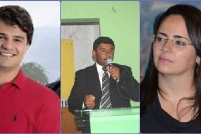 Breno Albuquerque, vereador Sérgio do Sindicato e vice prefeita Fabiana Pessoa