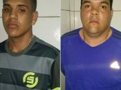 Cássio Felipe Farias Gomes, de 26 anos, e Diogo Fábio Oliveira dos Santos, 23