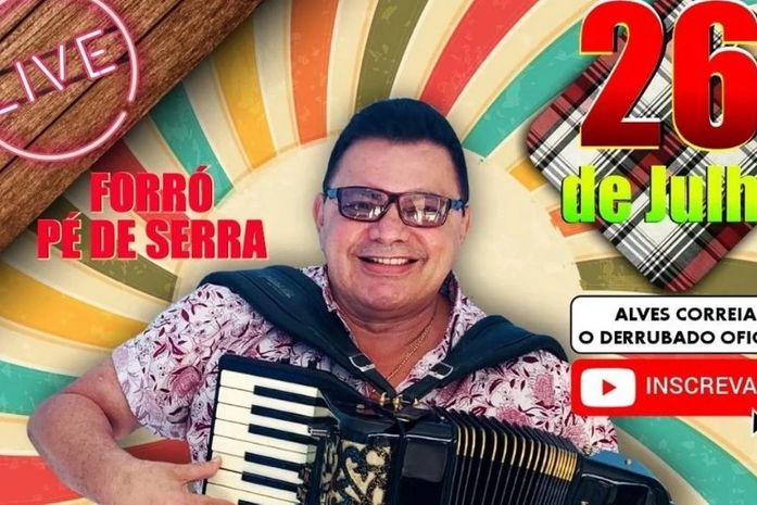 Alves Correia realiza live neste domingo (26) e deve repetir o sucesso da anterior