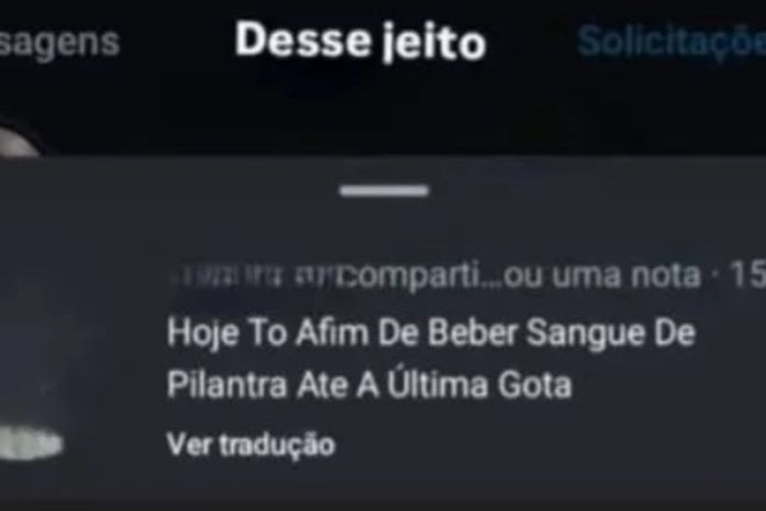 "Tô afim de beber sangue de pilantra": suspeito de matar babá em Maceió fez postagens com ameaças horas antes do crime