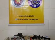 Material apreendido em operação conjunta em Maceió