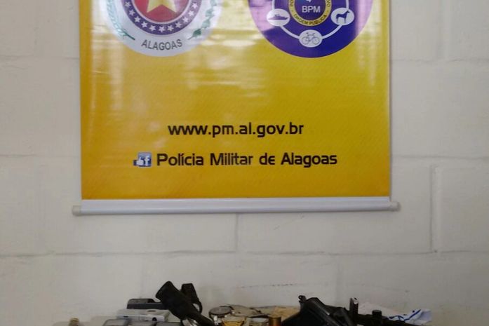 Material apreendido em operação conjunta em Maceió