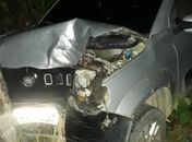 Casal fica ferido após motorista perder controle de veículo e colidir em árvore na AL 101 Norte