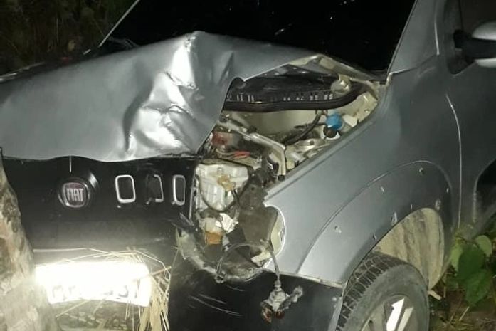 Casal fica ferido após motorista perder controle de veículo e colidir em árvore na AL 101 Norte