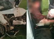 Motorista embriagado colide com poste na Avenida Durval de Góes Monteiro, em Maceió