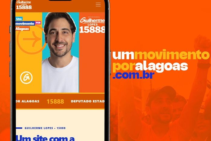Guilherme Lopes lança site oficial com propostas, agenda e ferramentas para os alagoanos