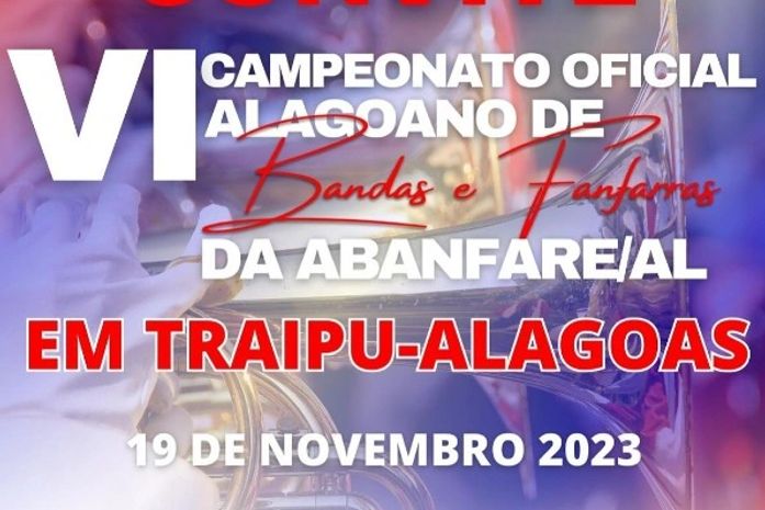 Campeonato Alagoano de Bandas e Fanfarras acontece dia 19 de novembro em Traipu