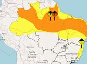 Inmet emite novo alerta de chuvas intensas com risco de ventos fortes para toda Alagoas
