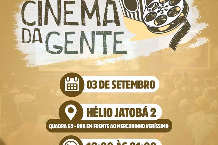 “Cinema da Gente” chega ao Hélio II nesta sexta, 03