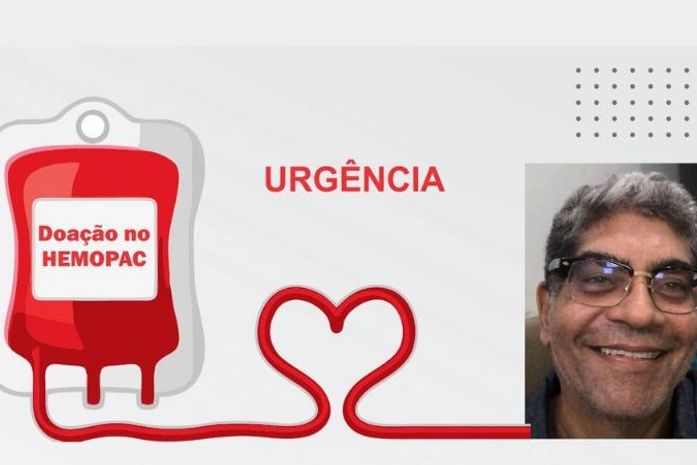 Policial civil precisa de doação de sangue com urgência para se submeter a cirurgia