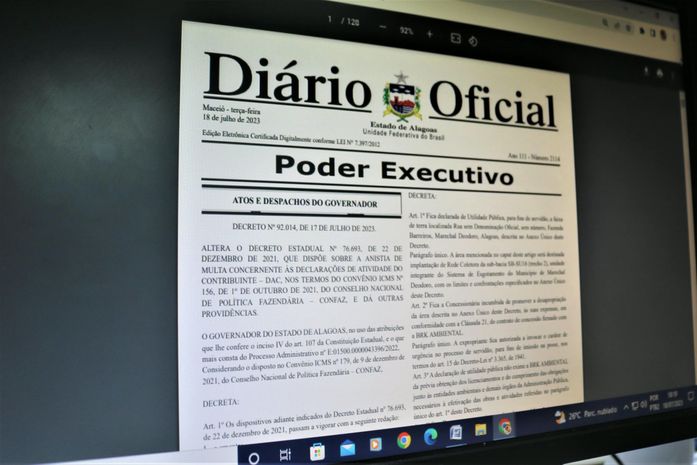 Governo do Estado publica decreto que dispensa multas de obrigações acessórias