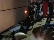Dois ficam gravemente feridos em colisão entre moto e ônibus, na Avenida Fernandes Lima