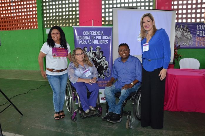 Izabelle Pereira, vereador Ednaldo e Secretárias da Mulher