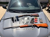 Polícia Militar apreende armas de fogo e munições no Benedito Bentes