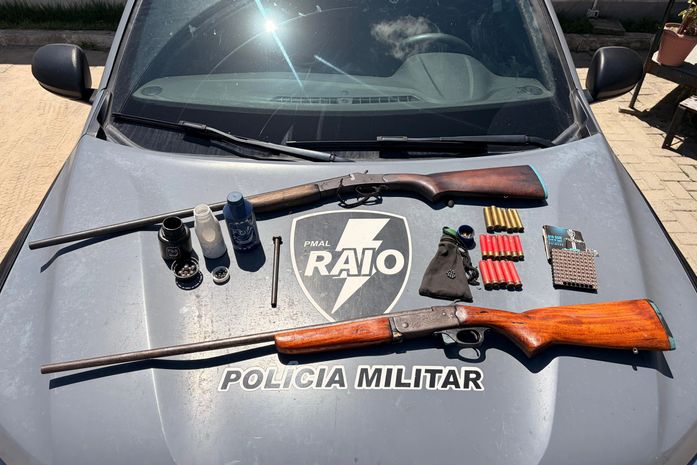 Polícia Militar apreende armas de fogo e munições no Benedito Bentes