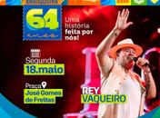 Prefeitura de Branquinha anuncia atração artística do aniversário de emancipação política em Maio