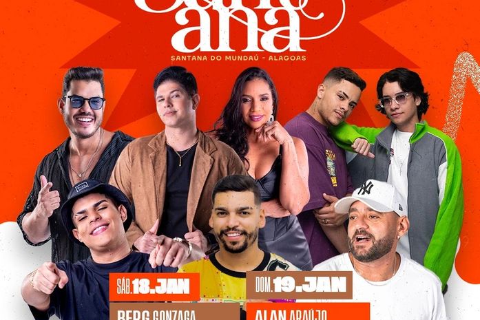 Prefeitura de Santana do Mundaú anuncia programação artística da Festa da Padroeira