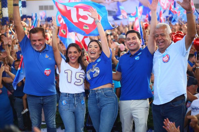 Prefeita Angela Vanessa e Ravena de Neno tem candidaturas oficializadas em convenção histórica em São José da Laje