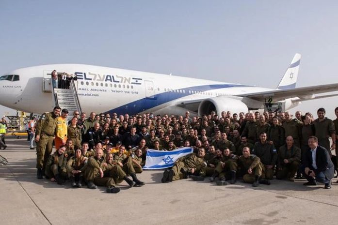 Israel posta imagens dos militares que ajudarão em Brumadinho