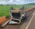 Pai de vereador fica ferido após carro capotar na AL-485, em Feira Grande