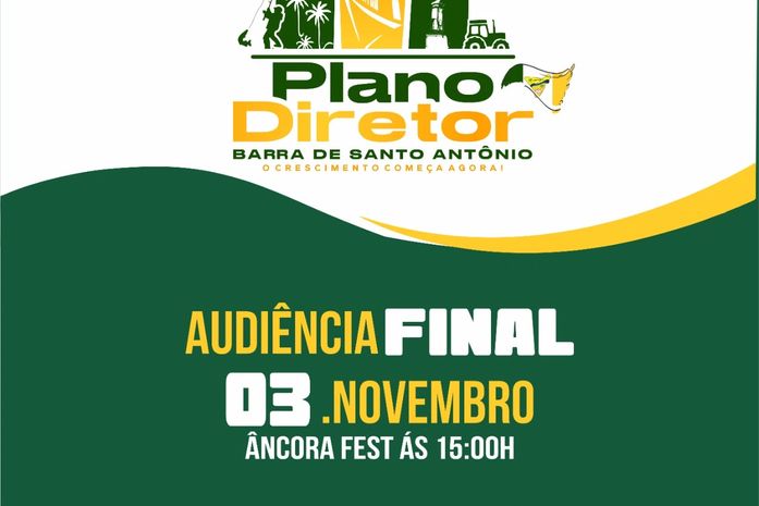 Barra de Santo Antônio: Prefeitura realiza audiência final do Plano Diretor