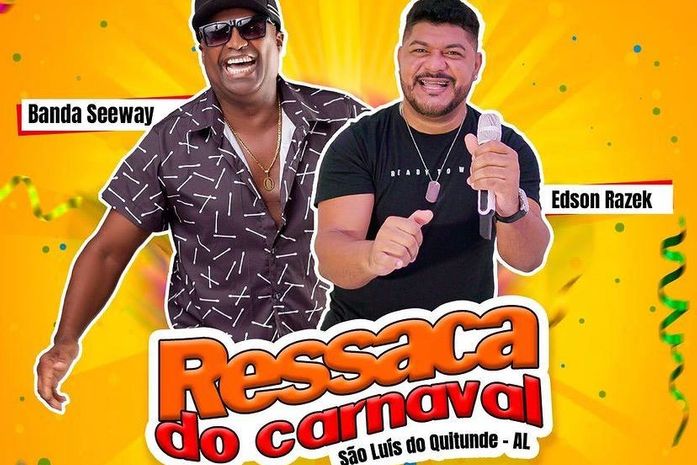 São Luís do Quitunde promove neste domingo "Carnaval da Ressaca" com trio elétrico e atrações musicais