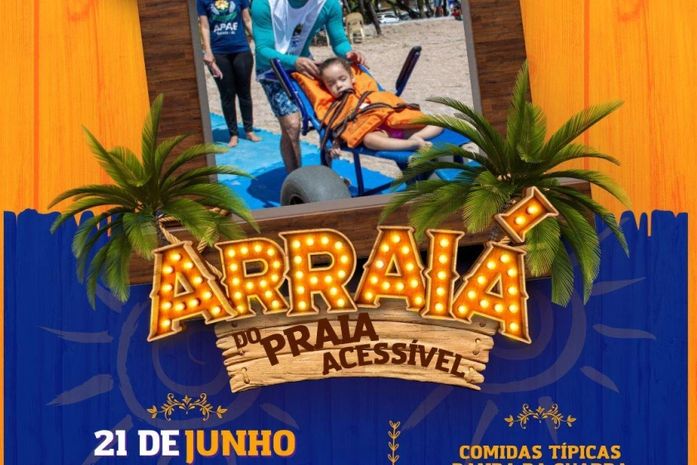 Secretaria Municipal de Esporte realiza Arraiá da Praia Acessível na próxima quarta-feira (21)
