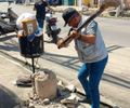 Piquetes que bloqueavam calçadas são retirados no Barro Duro e Jacintinho