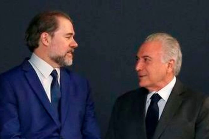 Dias Toffoli e Michel Temer