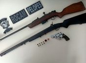 Polícia Militar prende autor de tentativa de homicídio e apreende três armas de fogo
