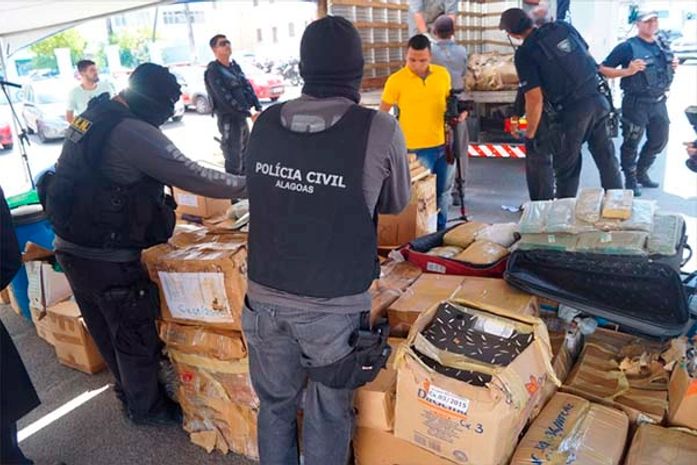 Em 2017 polícia apreendeu 2.523 quilos de maconha, 22 Kg de crack e 21 Kg de cocaína