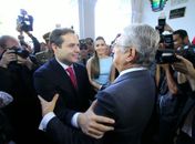 Renan Filho e Teotonio Vilela Filho durante transmissão do governo