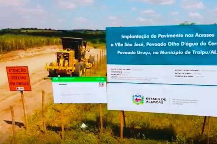 Prefeitura de Traipu inicia pavimentação asfáltica de estradas de acesso a povoados