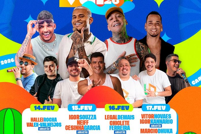 Delmiro Gouveia divulga programação oficial do Carnaval 2026; Capital dos Cânions terá quatro dias de festa