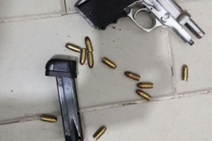 Arma apreendida em Taquarana