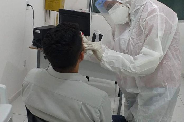 Teste para detectar coronavírus é serviço ininterrupto em Santana do Mundaú