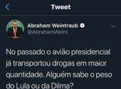 Ministro da Educação compara droga apreendida em avião com peso de Lula e Dilma