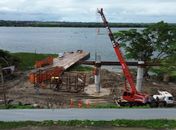 DNIT avança nas obras da ponte que ligará os municípios de Penedo (AL) e Neópolis (SE) 
