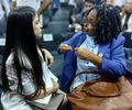 Esta ativista foi ao Palácio República dos Palmares conhecer Marília Albuquerque, a nova Secretária da Mulher. Conversamos
