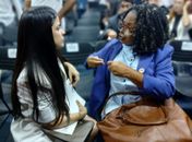 Esta ativista foi ao Palácio República dos Palmares conhecer Marília Albuquerque, a nova Secretária da Mulher. Conversamos
