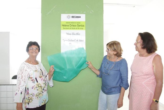 Eliza Alves inaugura UBS Helena Ciríaco e anuncia uma série de obras para Rio Largo