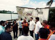 Tenente coronel Moisés Melo e o prefeito de Marechal, Cláudio Filho,