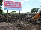 Com apoio do IMA, prefeitura cerca lixão na Barra de São Miguel